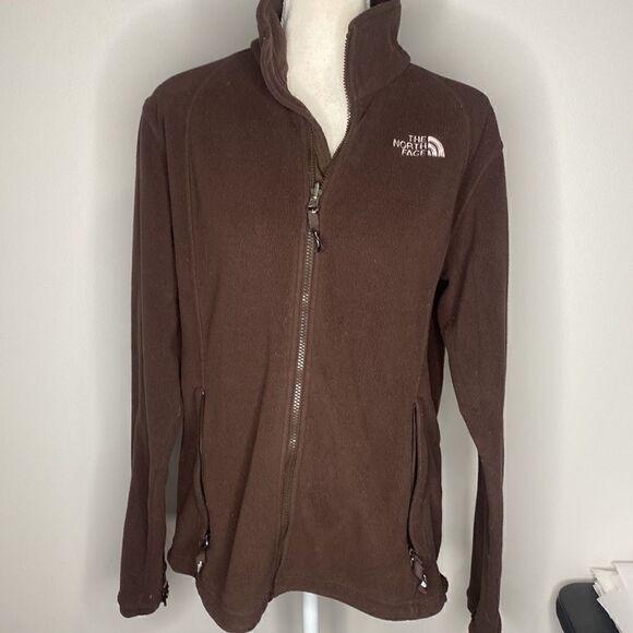Women’s Large The North Face Brown Full Zip Jacket - Picture 1 of 6